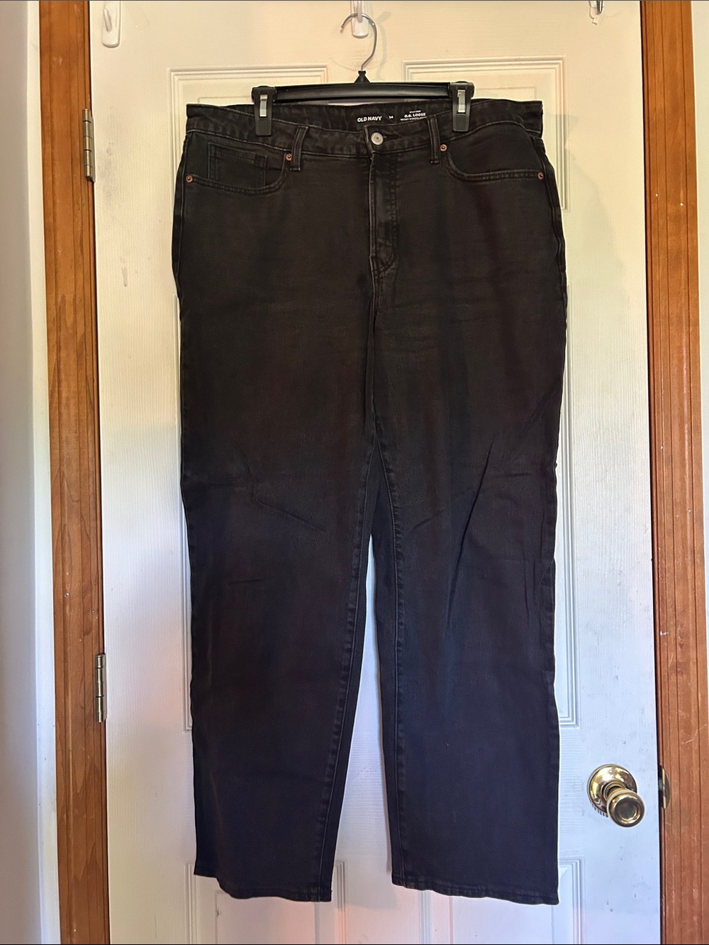 Old Navy Men’s Black Straight Jeans
